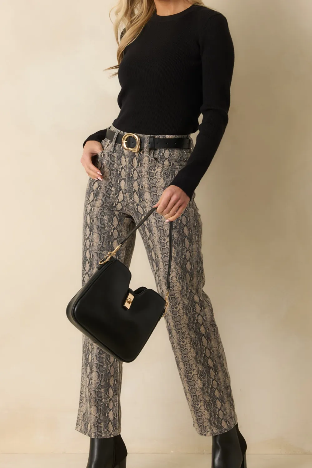 For Days Like This Snakeskin Cotton Stretch Jeans