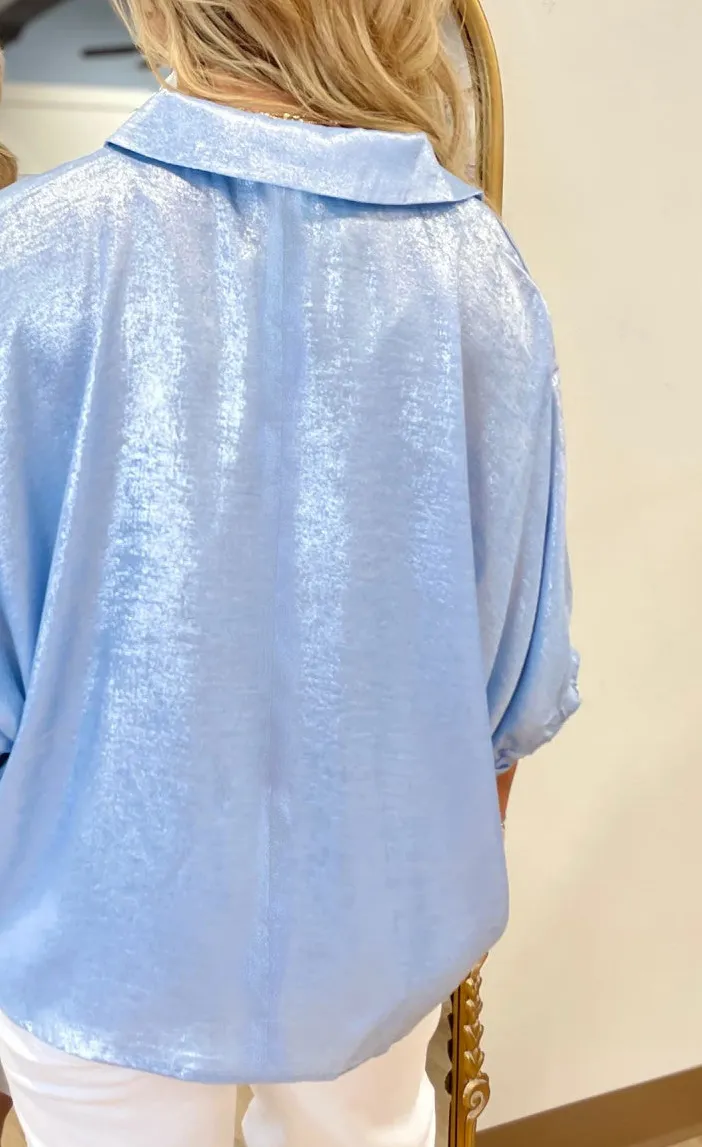 Soft Neck Sleeve Blouse