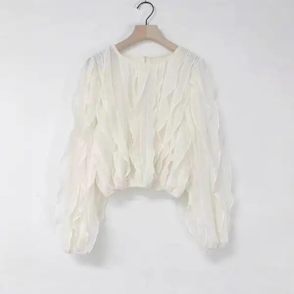 Comfort Long Sleeve Lace Layered Shirt