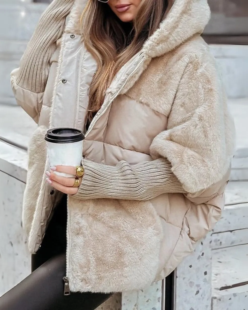 Knit Hooded Hoodie