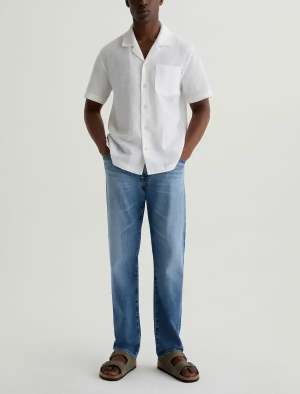 Men's Straight Whiskered Jeans