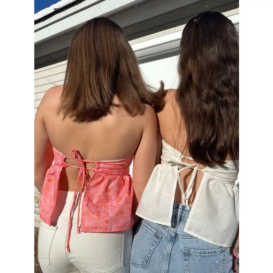 Tie Back Tube Top