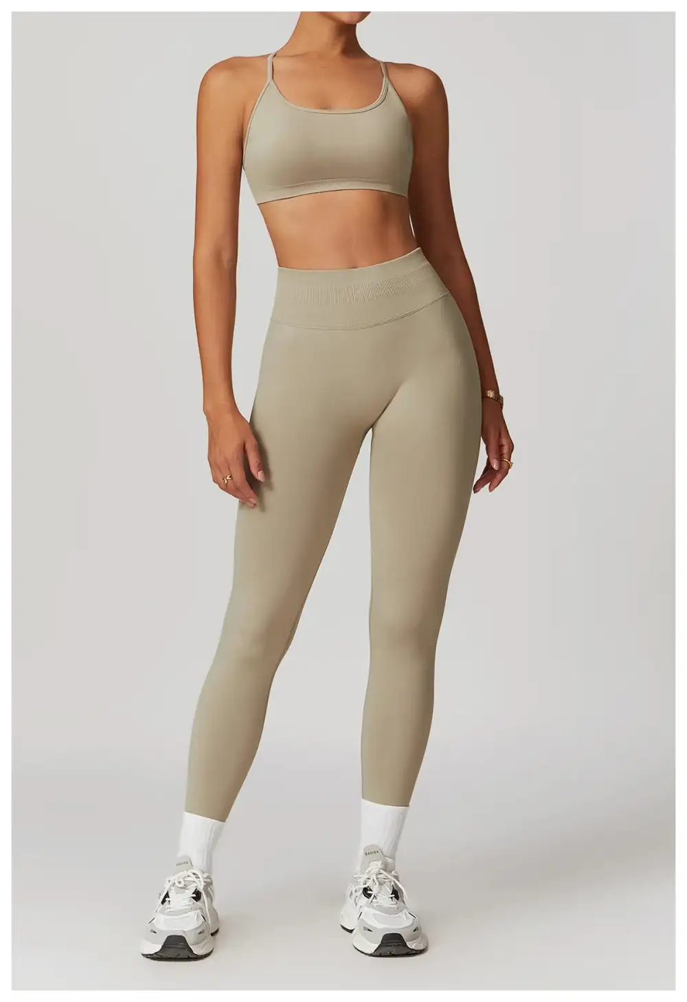 Seamless Yoga Set Gym Workout Fitness Sports Bra Leggings