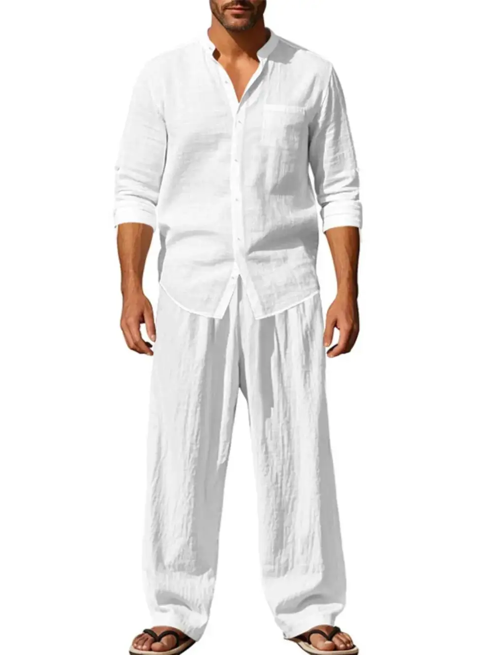 Button Up Shirt and Pants Set