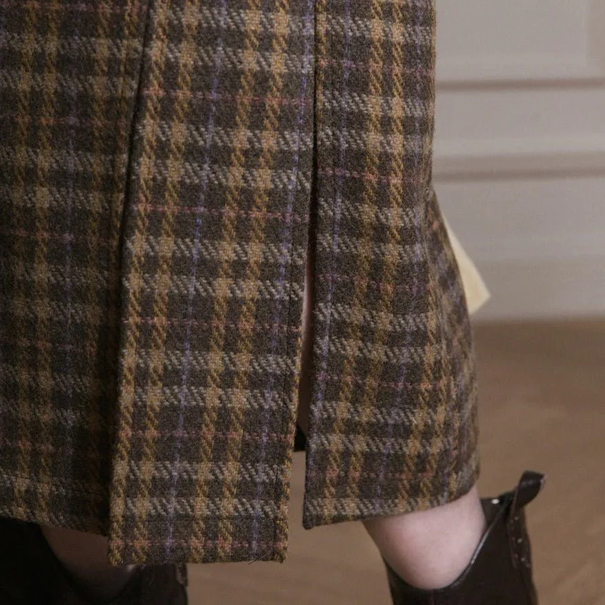 Effortless Wardrobe Everyday Casual Plaid Skirt