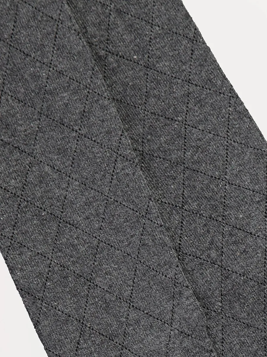 Grey Argyle Knitted Tights 3 Pack
