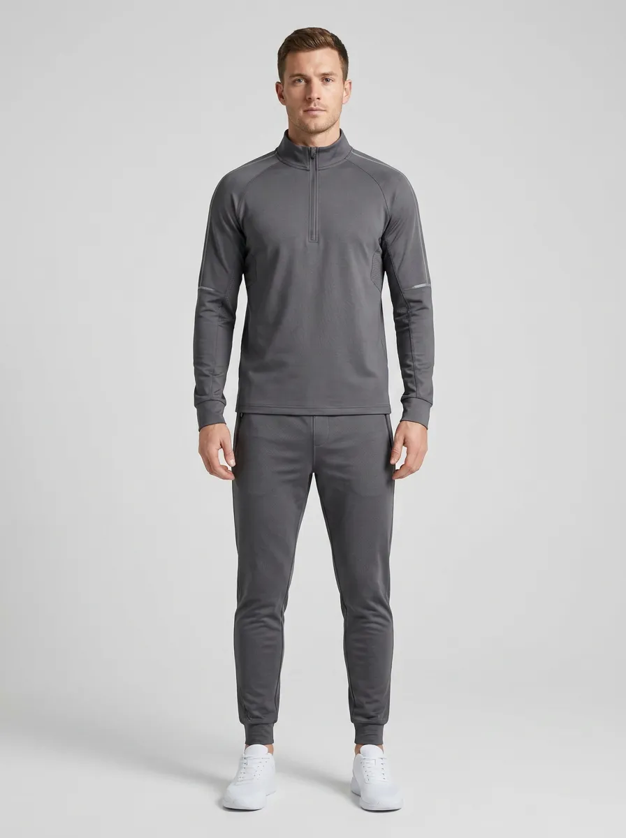 Men's Functional Quarter Zip Training Athletic Set