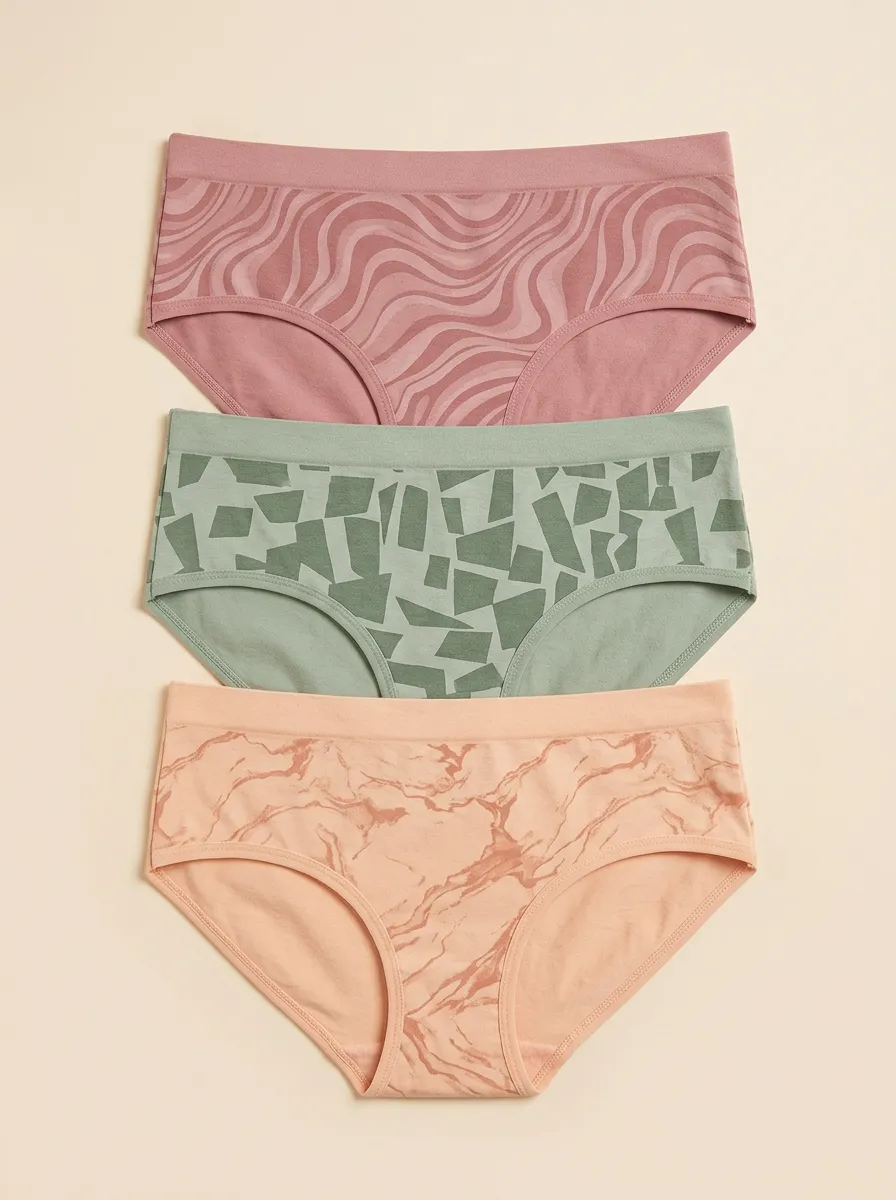 Marble Mosaic Classic Printed Briefs Three Pack