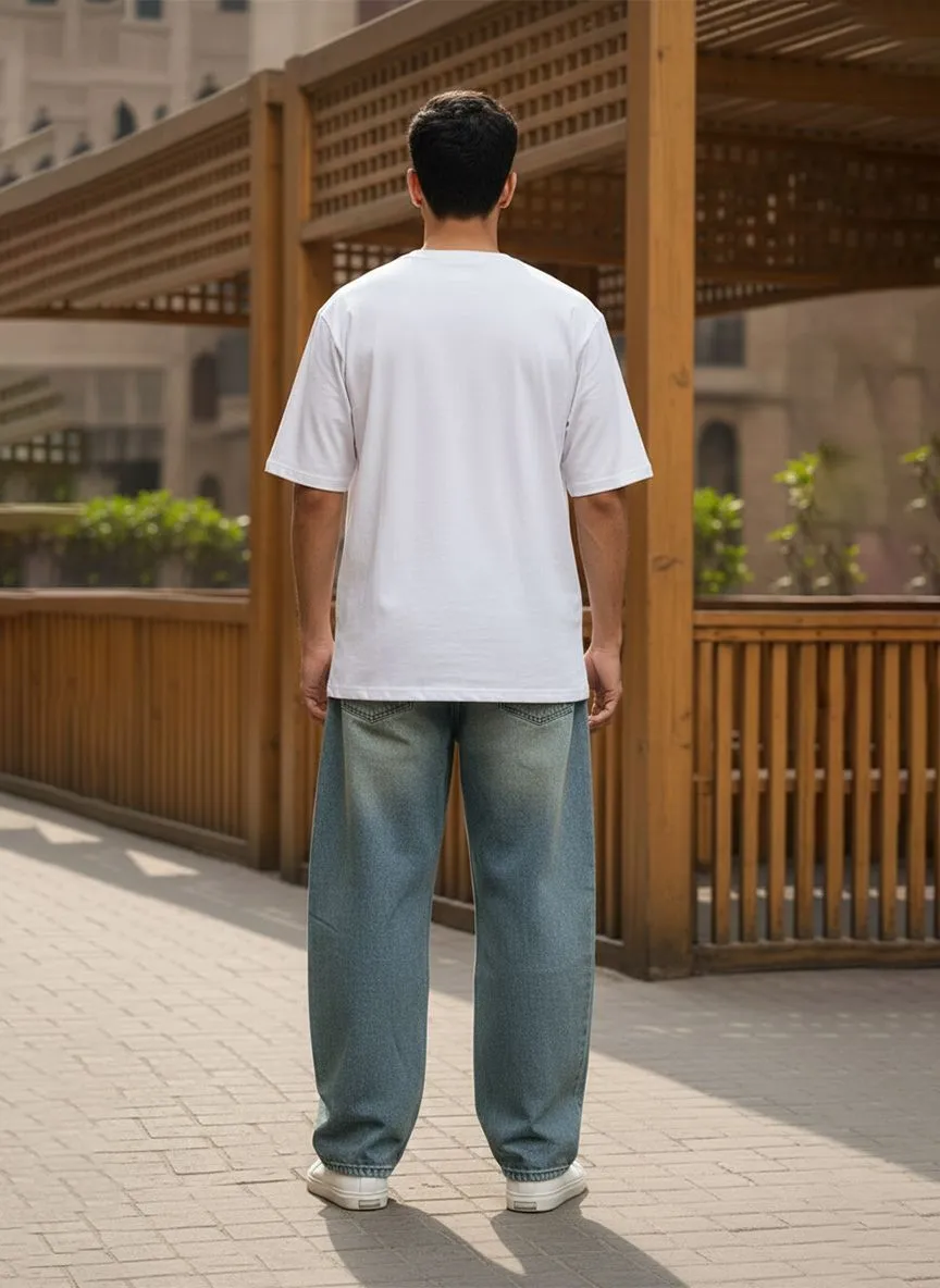 Baggy Breathable Barrel Jeans