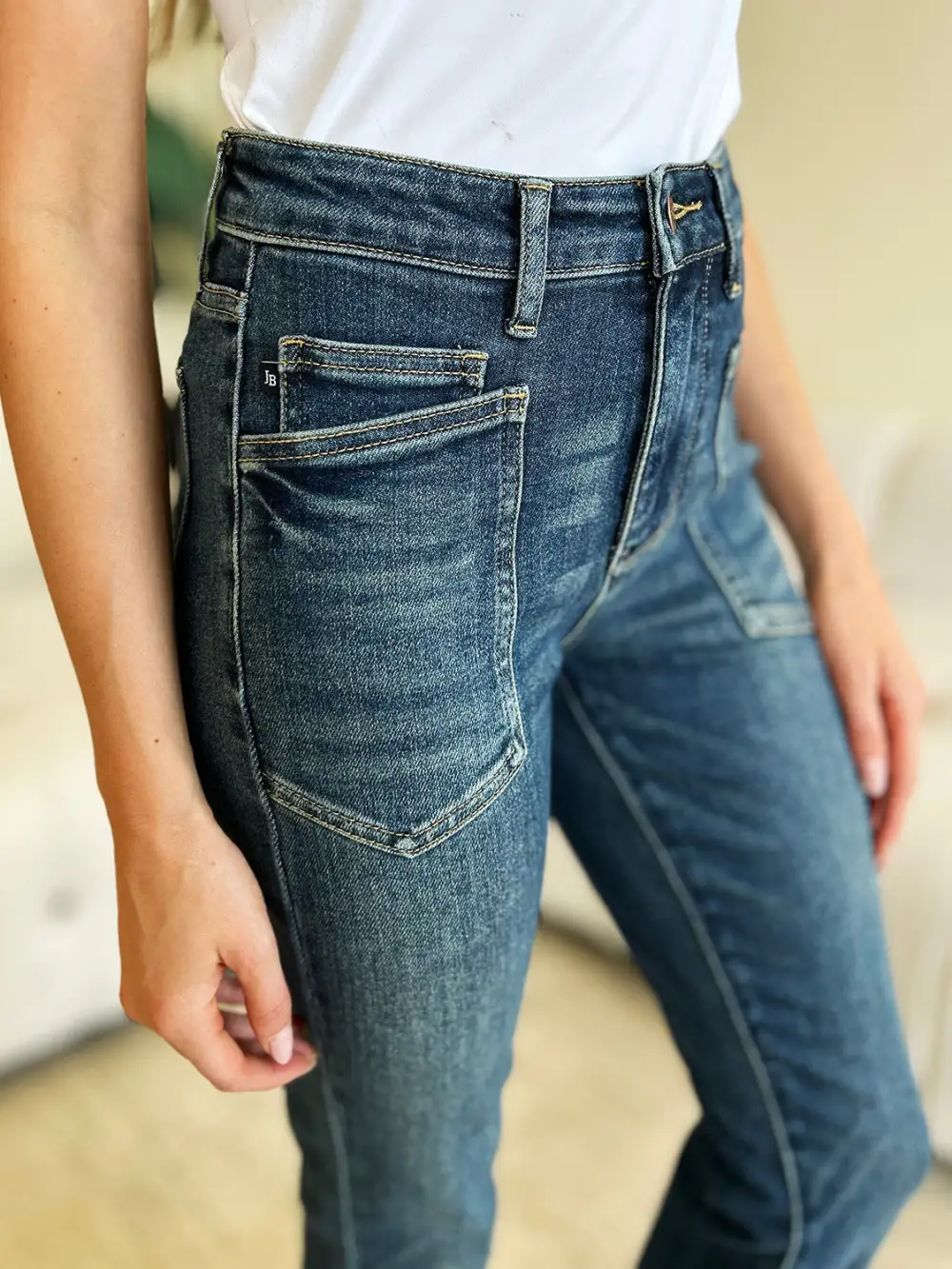 Easy High Waist Skinny Denim Jeans