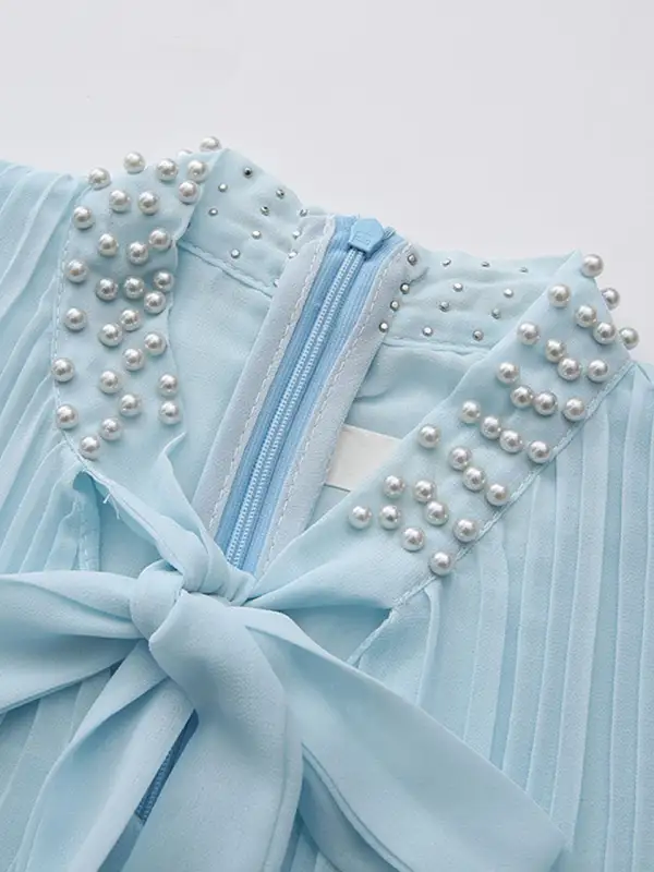 Chiffon Bow Butterfly Maxi Dress