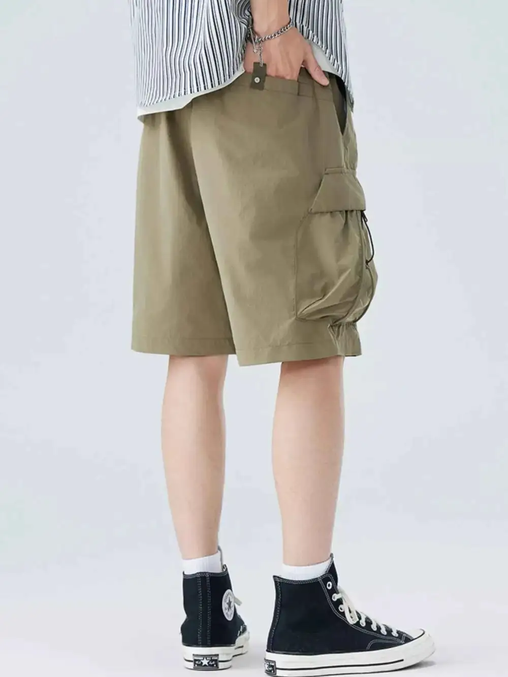Cargo Shorts with Drawstring