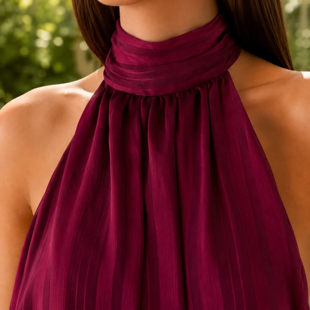Timeless Halter Neck Mini Dress