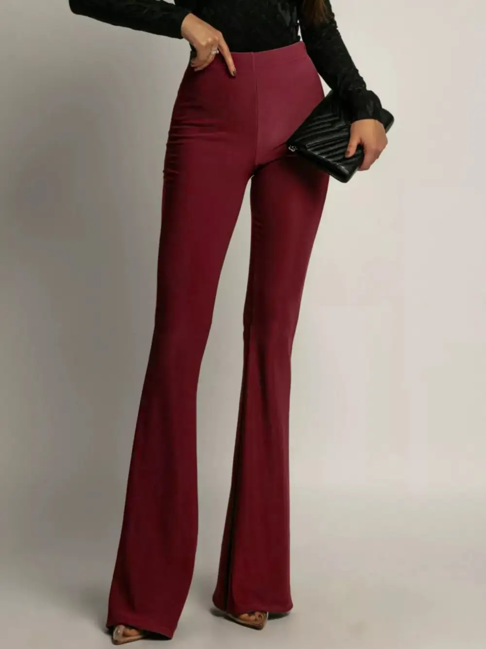 High Waisted Flared Pants