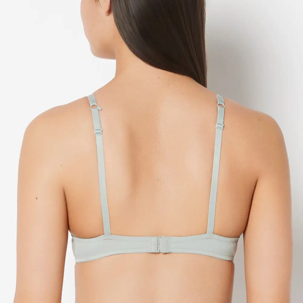 Minimal Push Up Plunge Bra With Charmed Lace