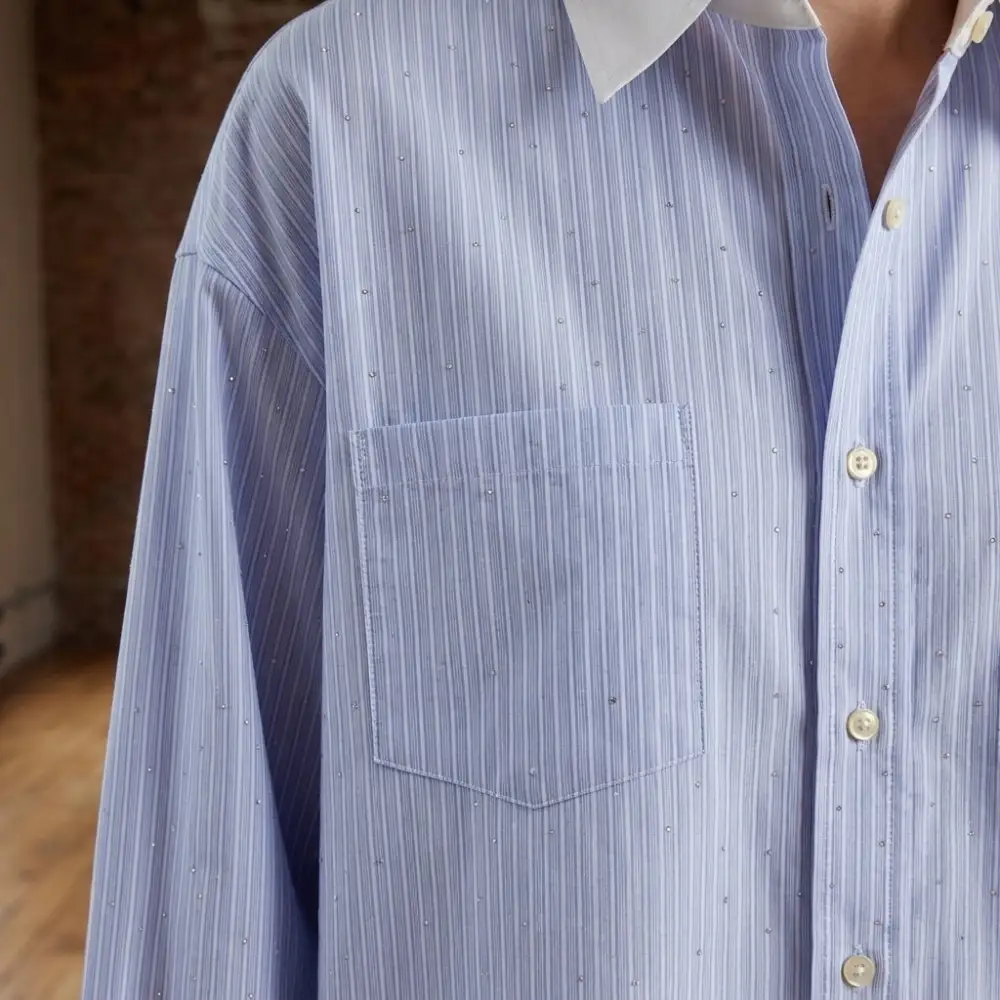 Embellished Striped Shirt