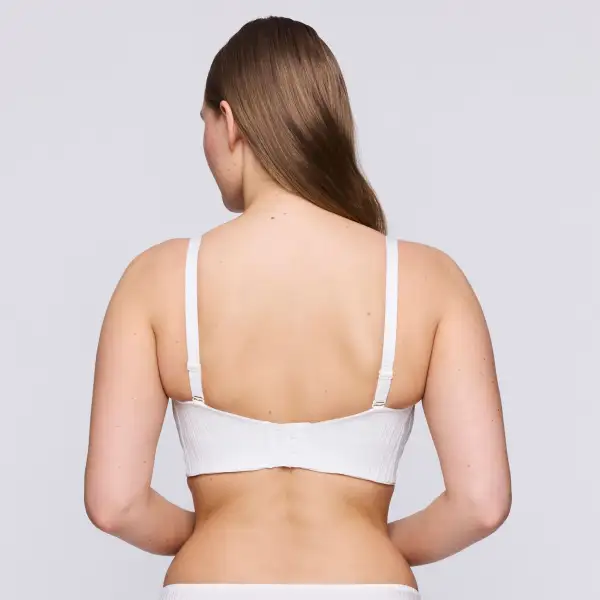 Women's Strapless Underwire Padded Seamless Shimmer Detail Smoothing Bra