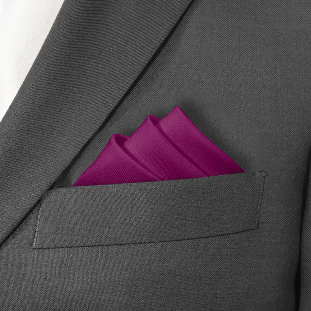 Crisp Understated Solid Pocket Square