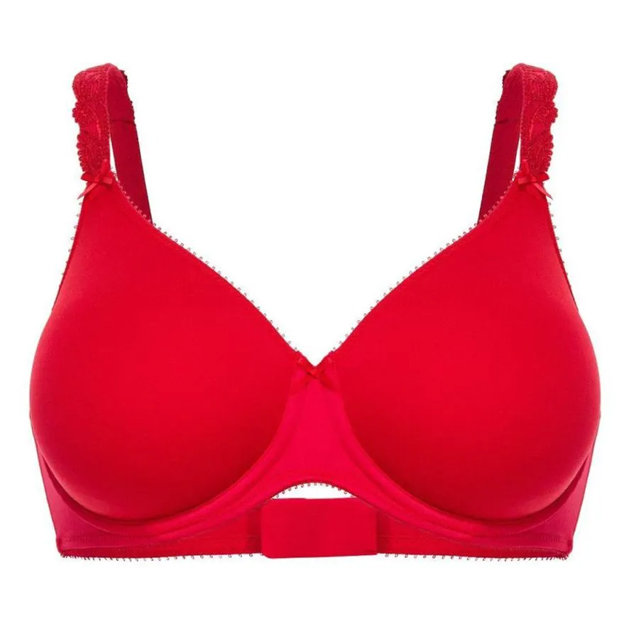 Women's Underwire Seamless Embroidery Breathable Smoothing Bra