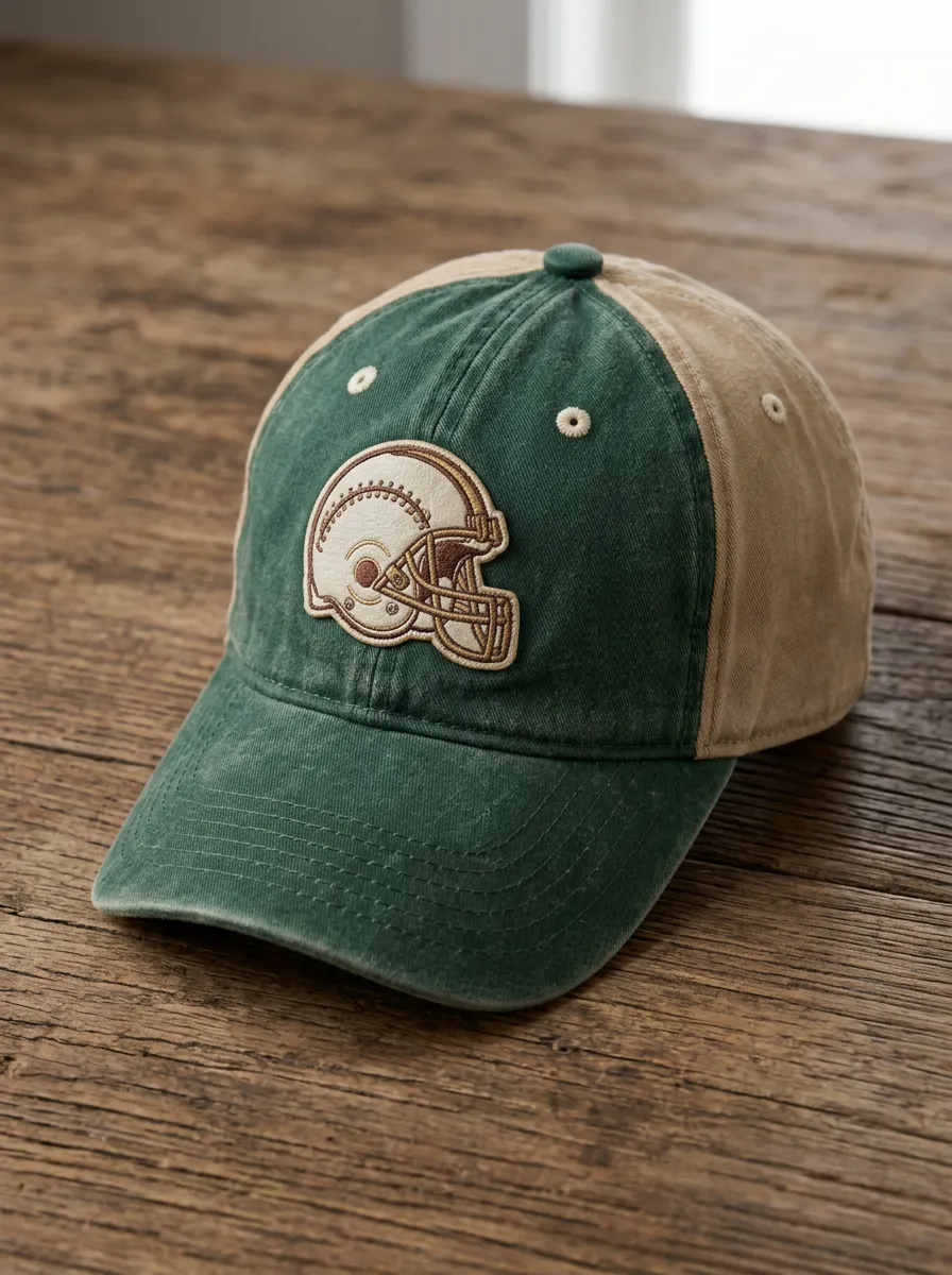 Unisex American Football Fan Vintage Helmet Embroidered Baseball Cap