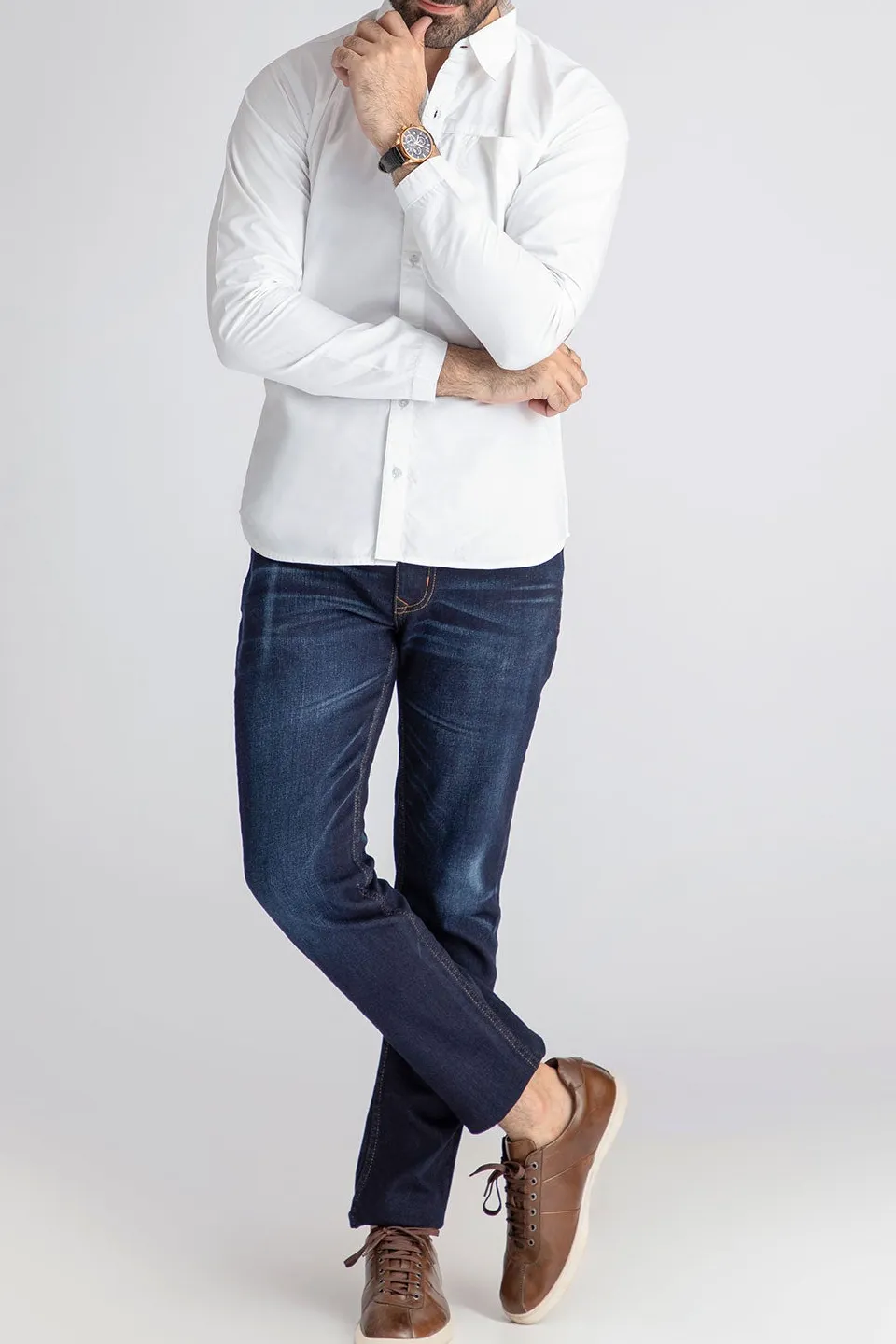 Low-Rise Slim-Fit Jeans