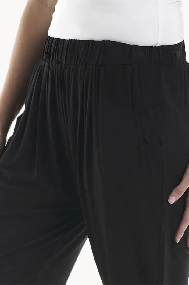 Stretch Jersey Cropped Pants