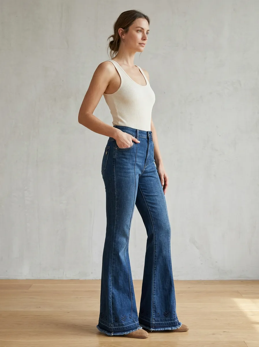 Women's High Waist Casual Denim Jeans