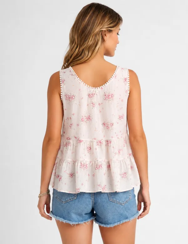 Boho Front Sleeveless Top