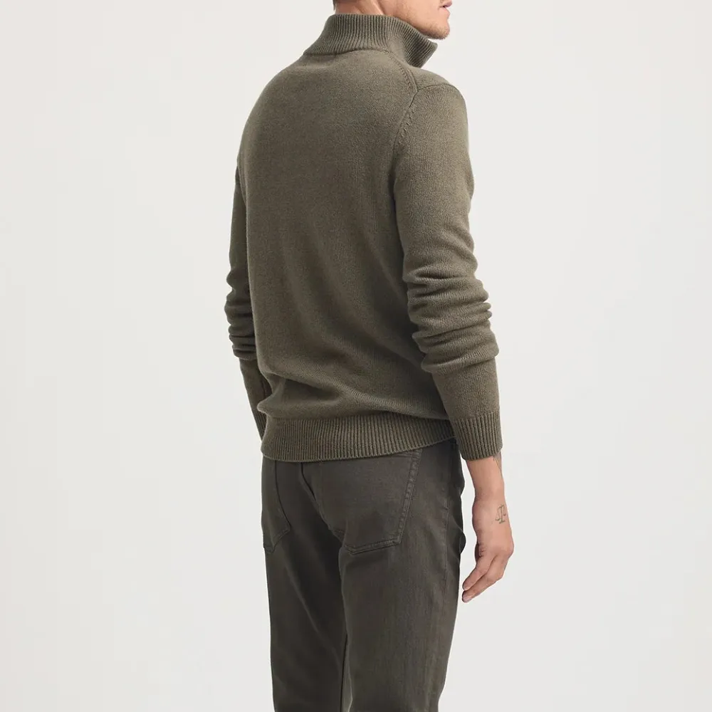 Men's Wool Half Zip Sweater
