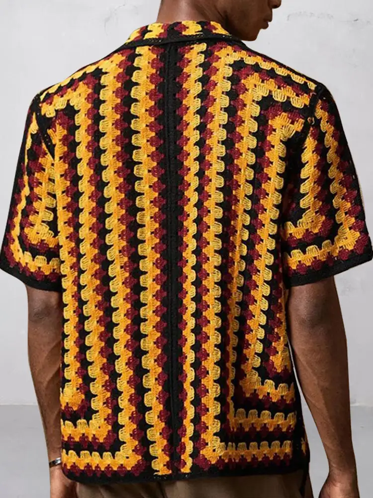 Open Stitch Utility Pocket Shirt