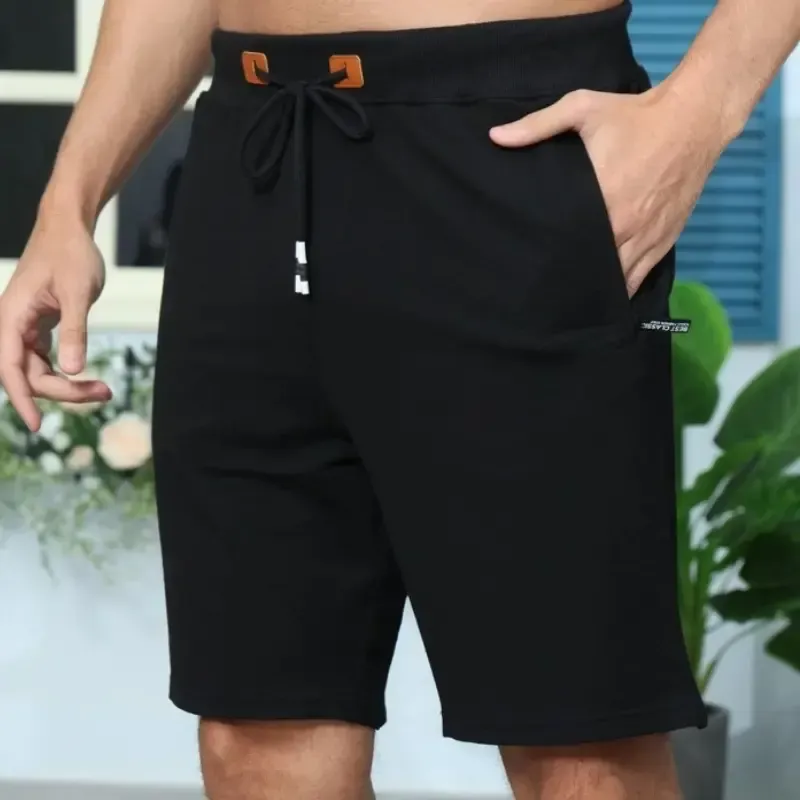 Men's pajama shorts, pure cotton casual shorts