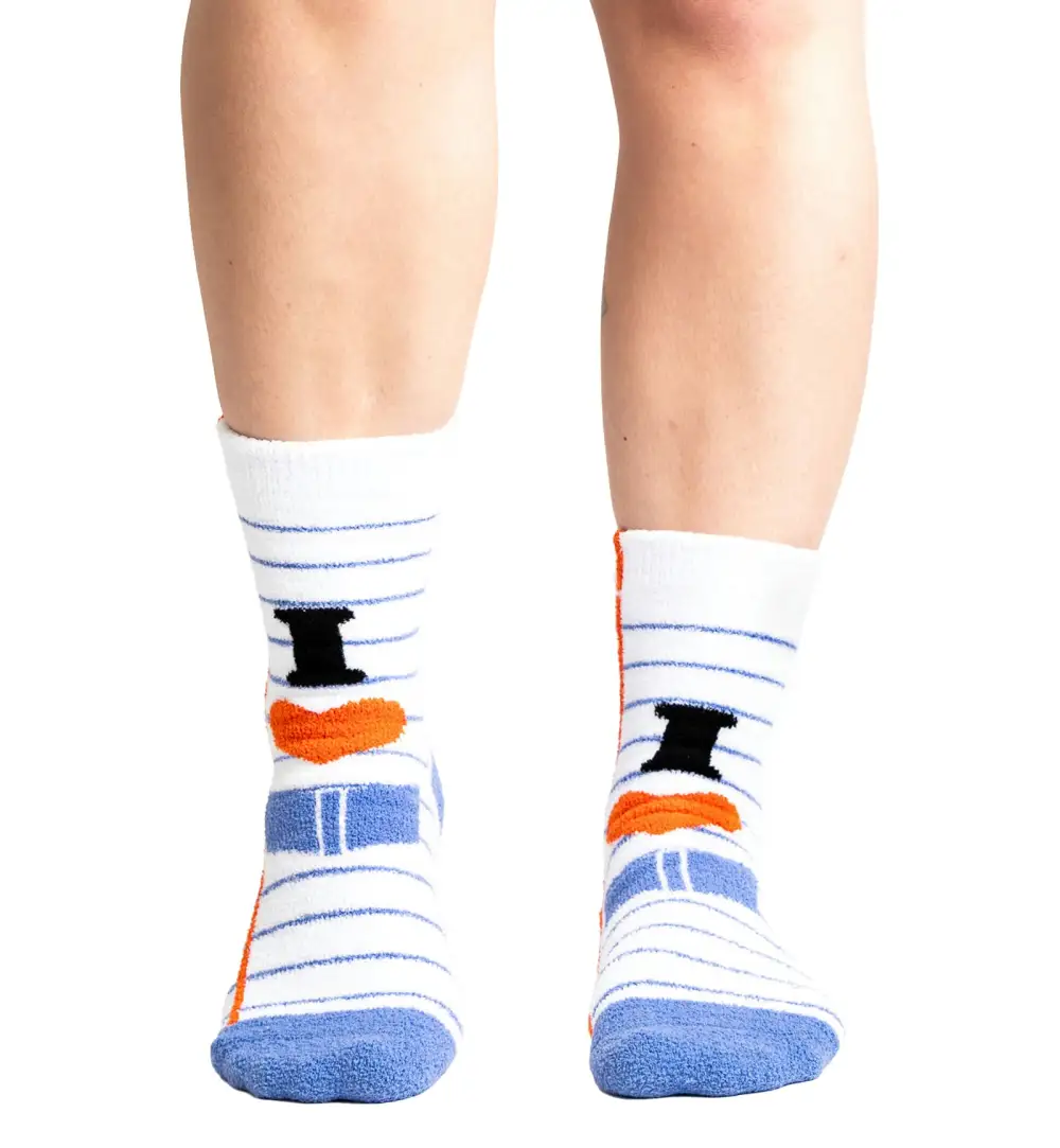 Classic Heart Gripper Slipper Socks