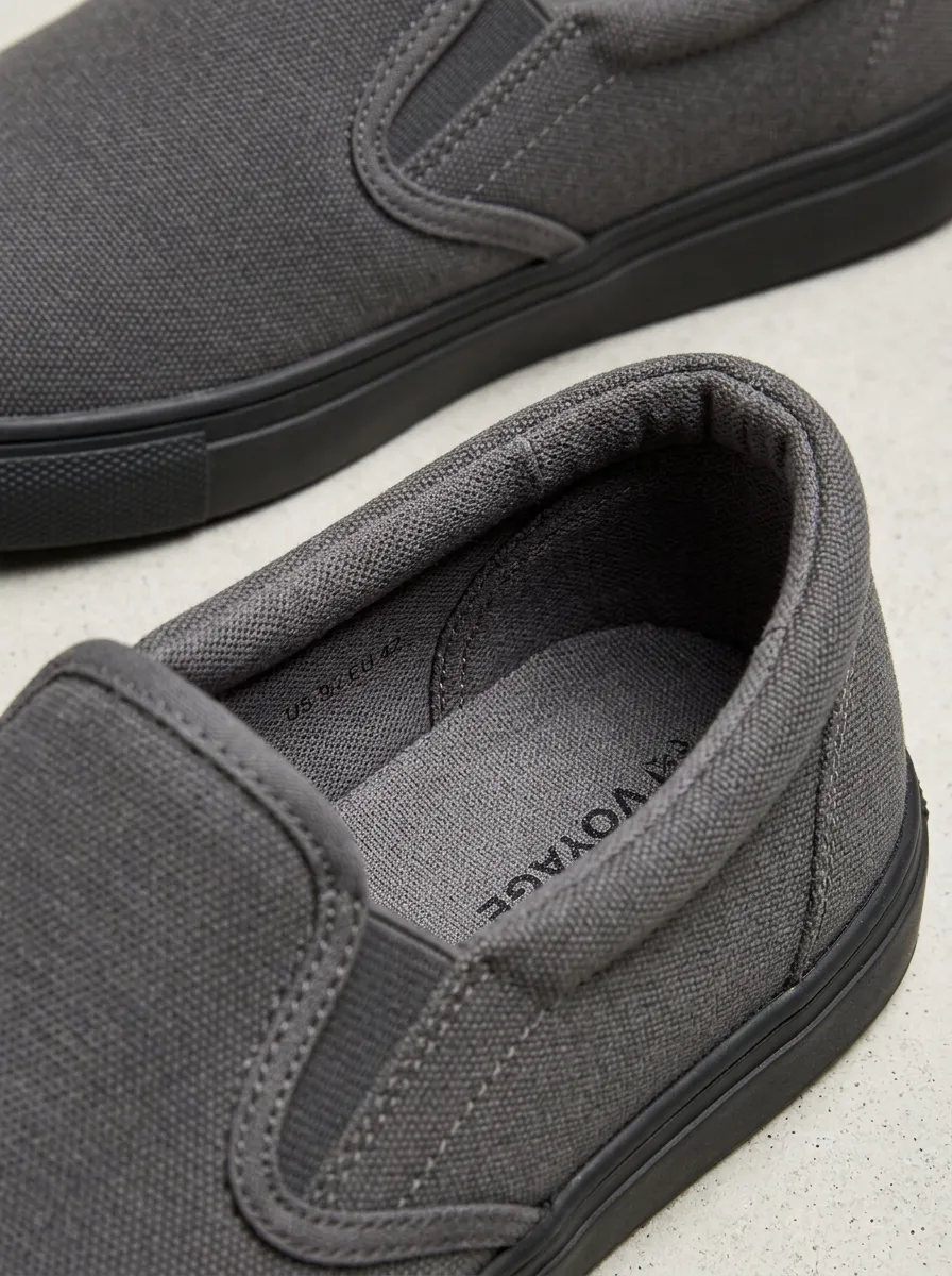 Streetwear Minimalist Graphic Collection Men's Stretch Canvas Shoes