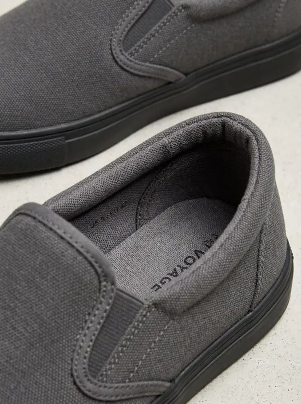 Streetwear Minimalist Graphic Collection Men's Stretch Canvas Shoes