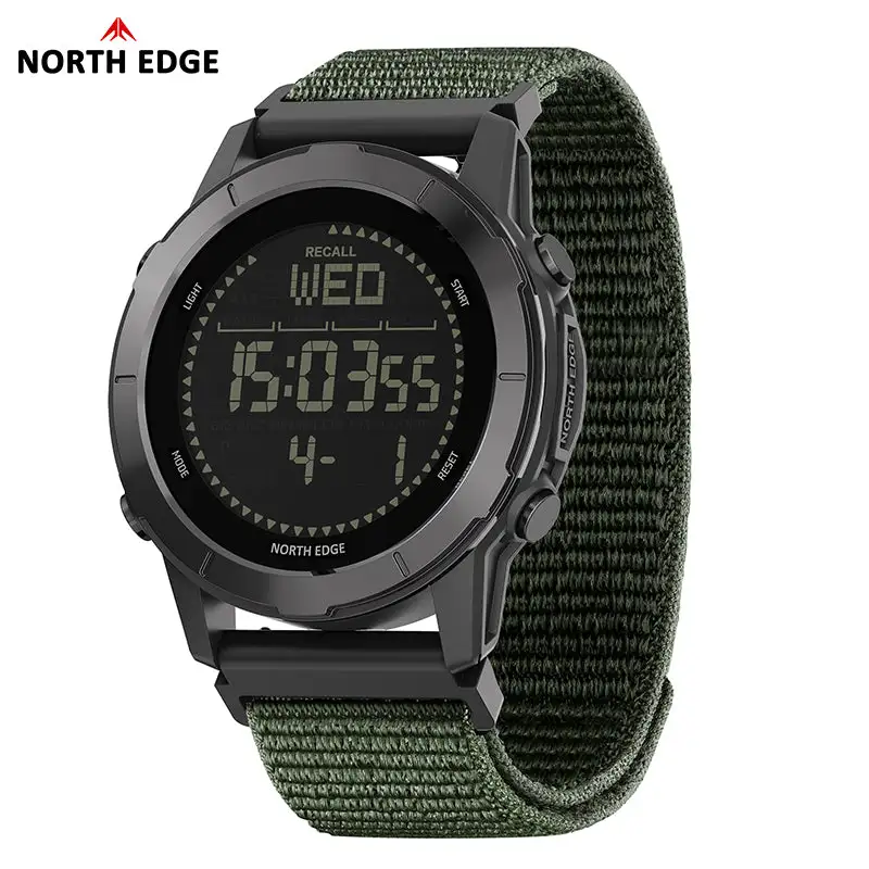 North Edge Ultralight Pedometer Compass 50M Waterproof Outdoor Watch LITECORE