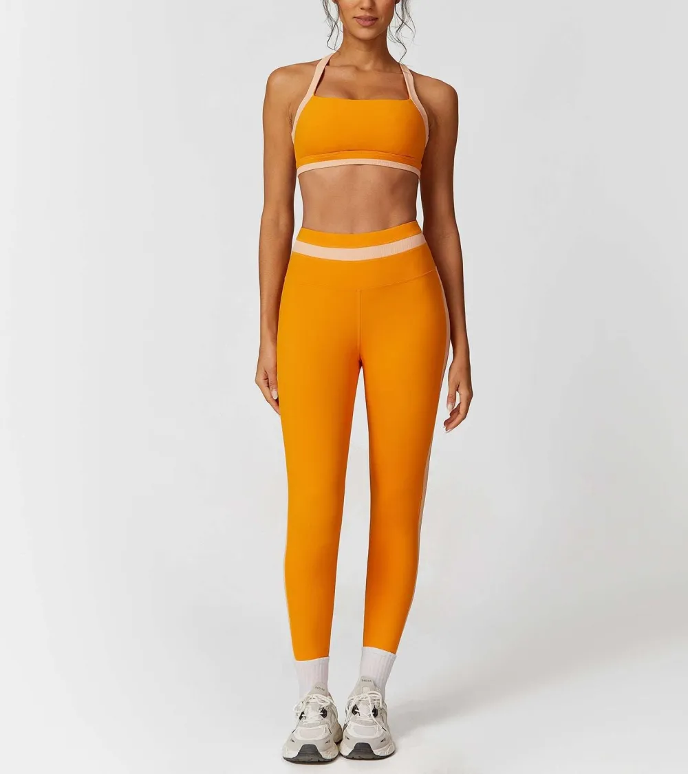 Backless Sleeveless Bra and Leggings Active Set