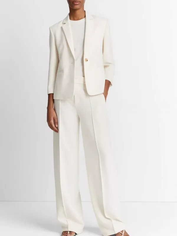 Slim-Fit Single-Button Blazer