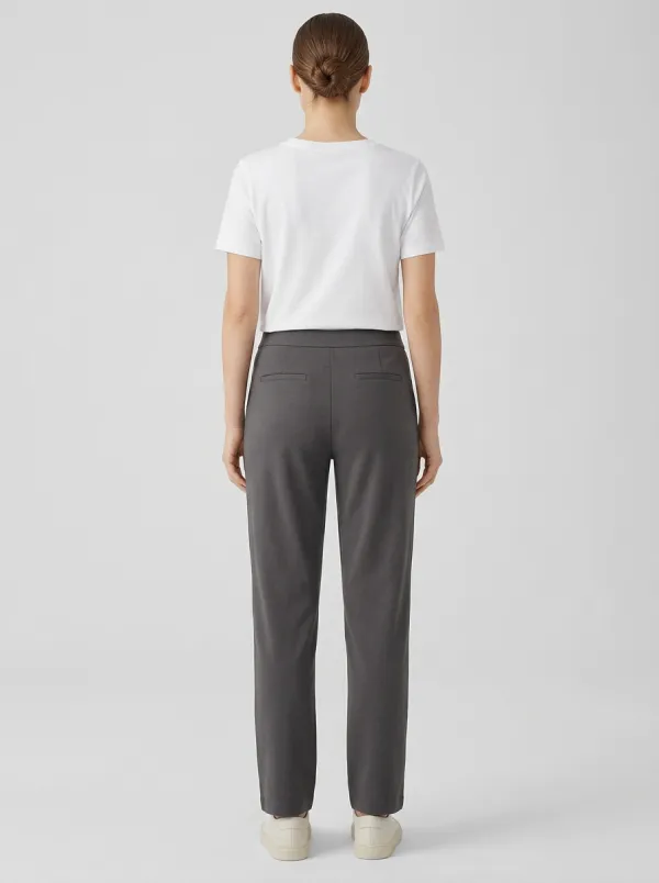 Women's Clean-Finish Mid-Rise Straight-Leg Trousers