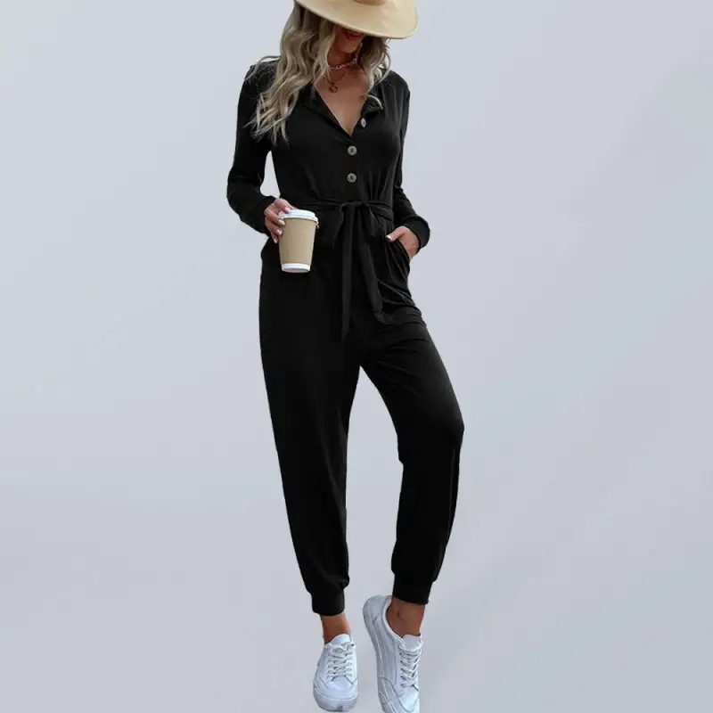 Long Sleeve Hooded Jumpsuit
