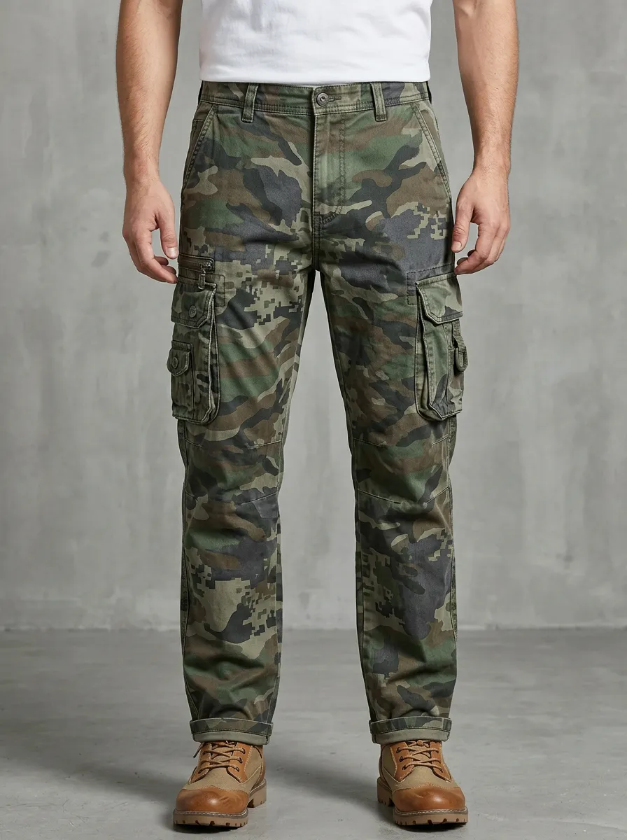 Urban-Utility Camouflage Camouflage Cargo Pants