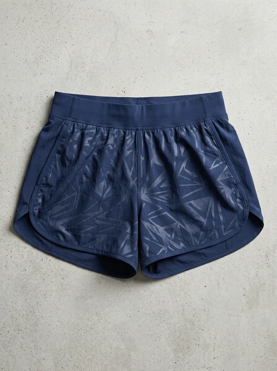 Women's Athletic Geometric Pattern Printed Shorts