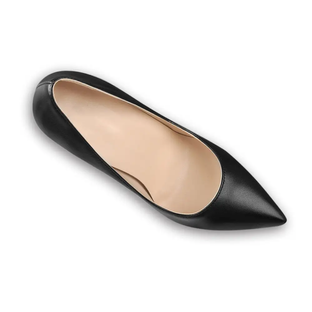 Pointed Toe Chunky Heel Pumps