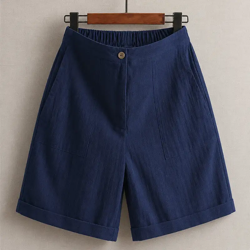 Women's Linen Relaxed Fit Bermuda Shorts