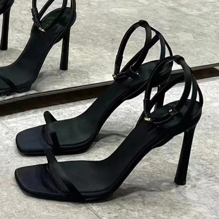 Open Front Stiletto Sandals