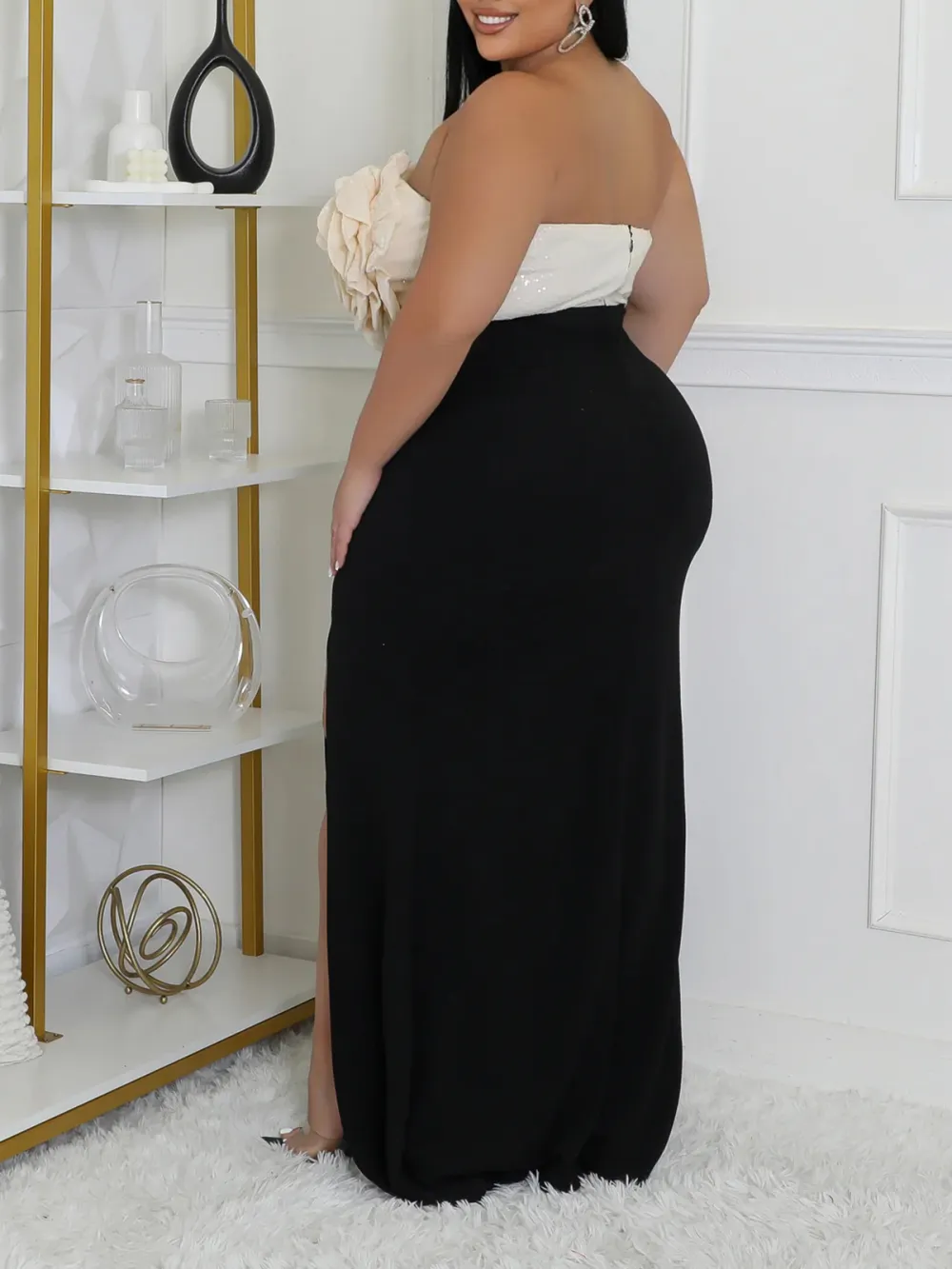 Pleated Sleeveless Dress