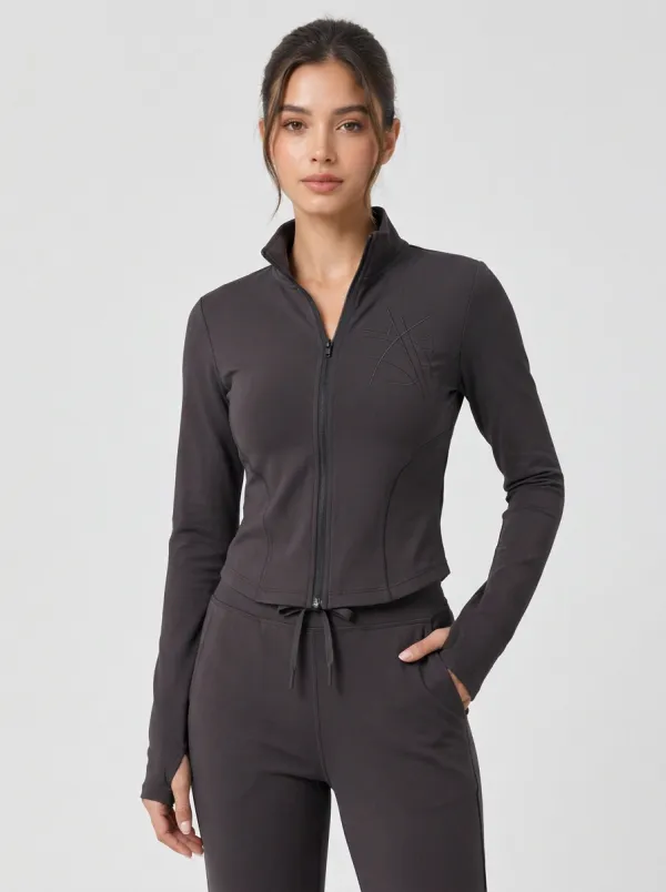Women's Athletic Gym Yoga Maroon Tracksuit Set