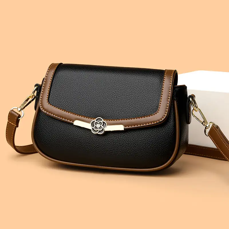 Structured Textured Crossbody Bag