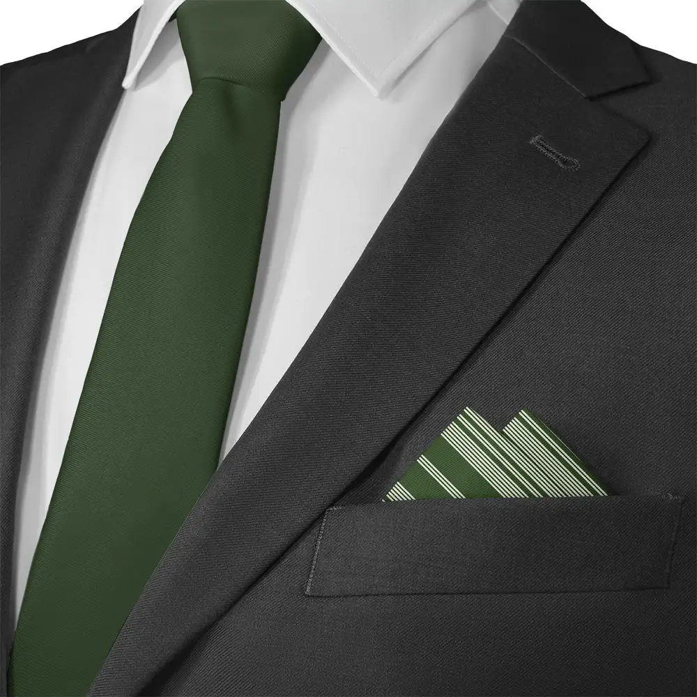 Classic Decorative Striped Pocket Square