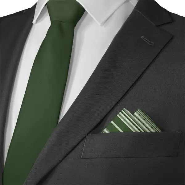 Classic Decorative Striped Pocket Square