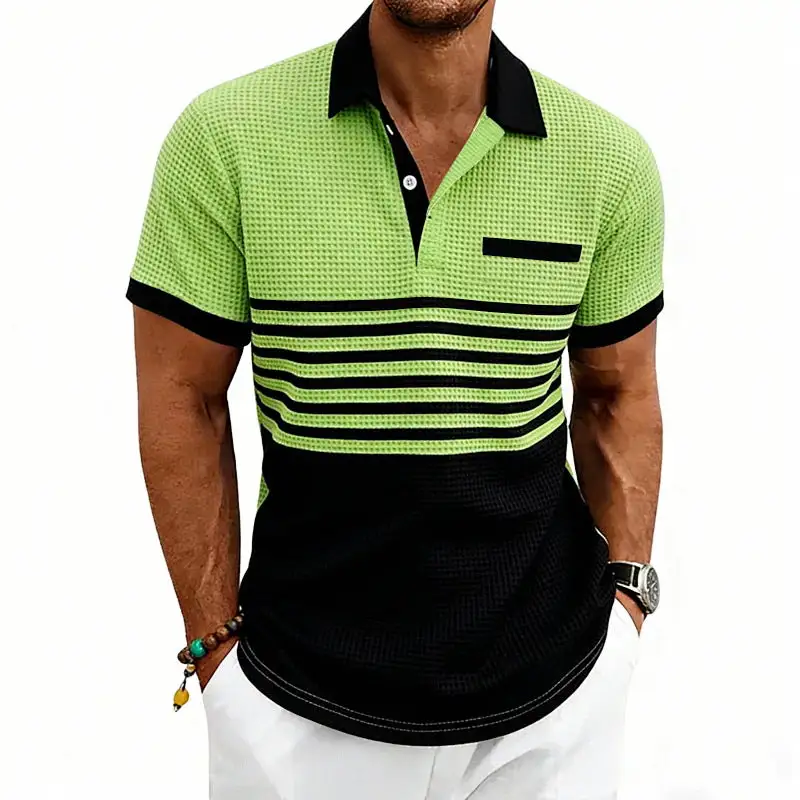 Jacquard Cotton Polo Shirt